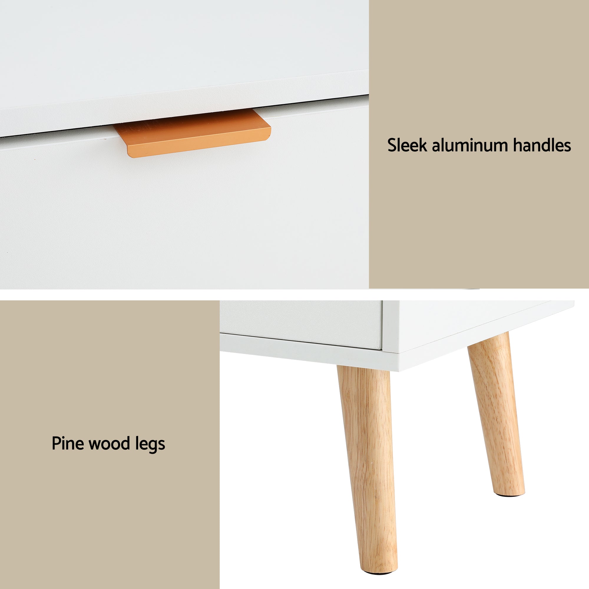 Artiss Queen Bed Frame Bedside Table Set Gas Lift Storage Base with Boucle Fabric Upholstered Headboard 2 Drawer Nightstand for Bedroom Furniture