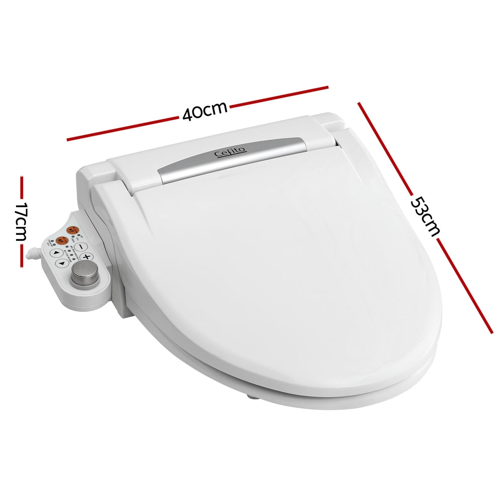 Cefito Smart Electric Bidet Toilet Seat Heated LED Night Light Remote