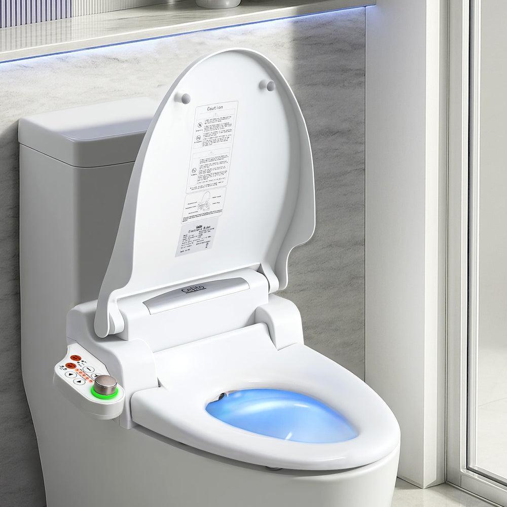 Cefito Smart Electric Bidet Toilet Seat Heated LED Night Light Remote