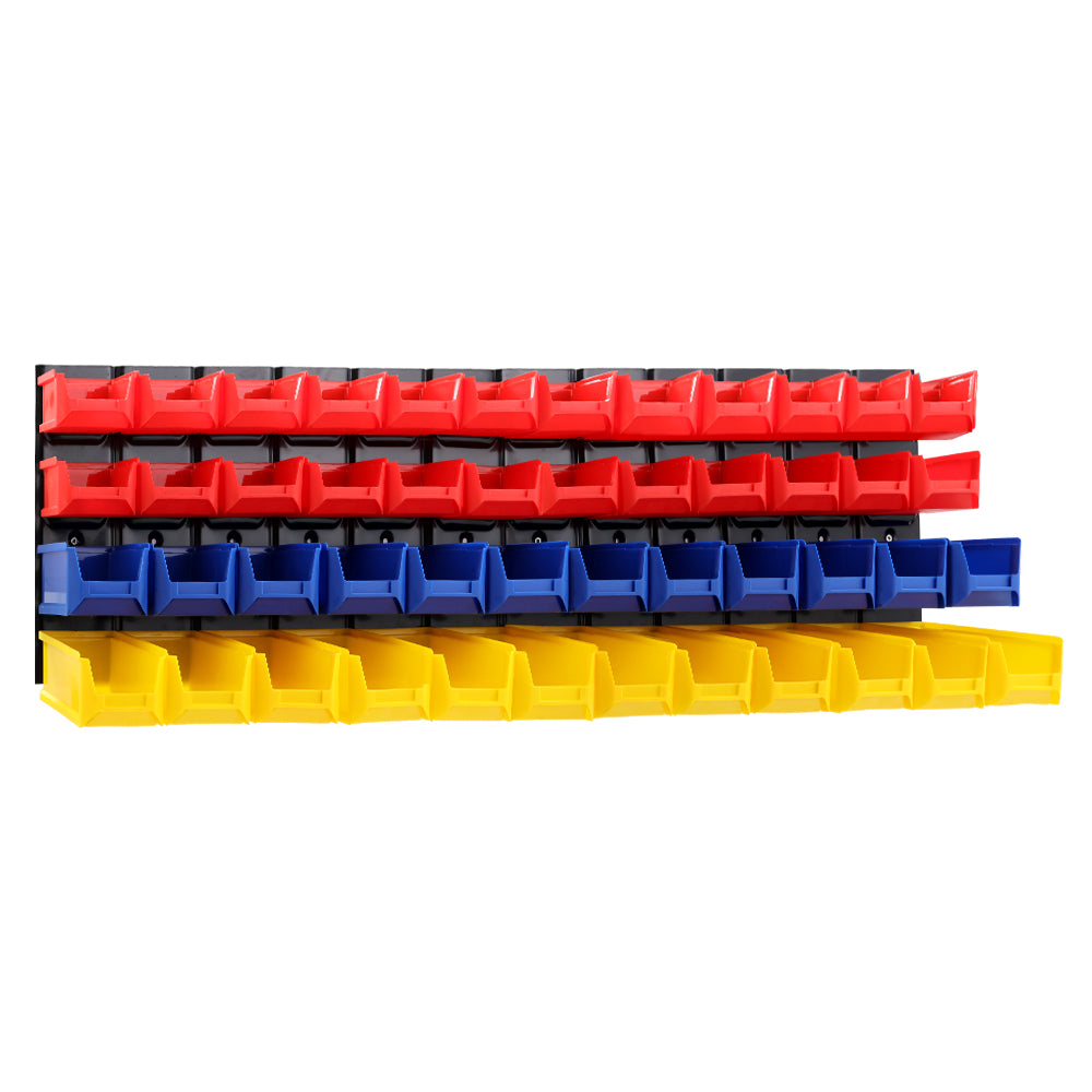 Giantz 48-Bin Wall-Mounted Storage Rack Peg Board