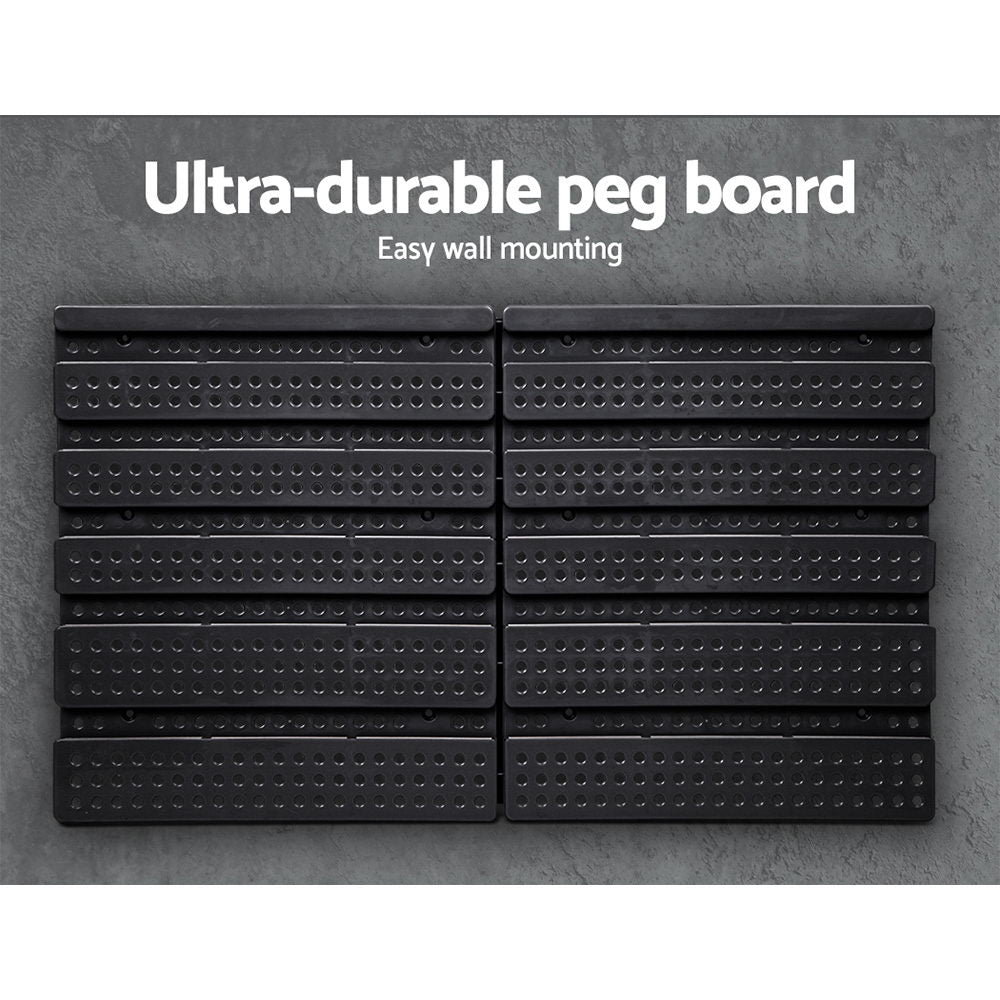 Giantz Wall-Mounted 60-Bin Storage Rack Organiser