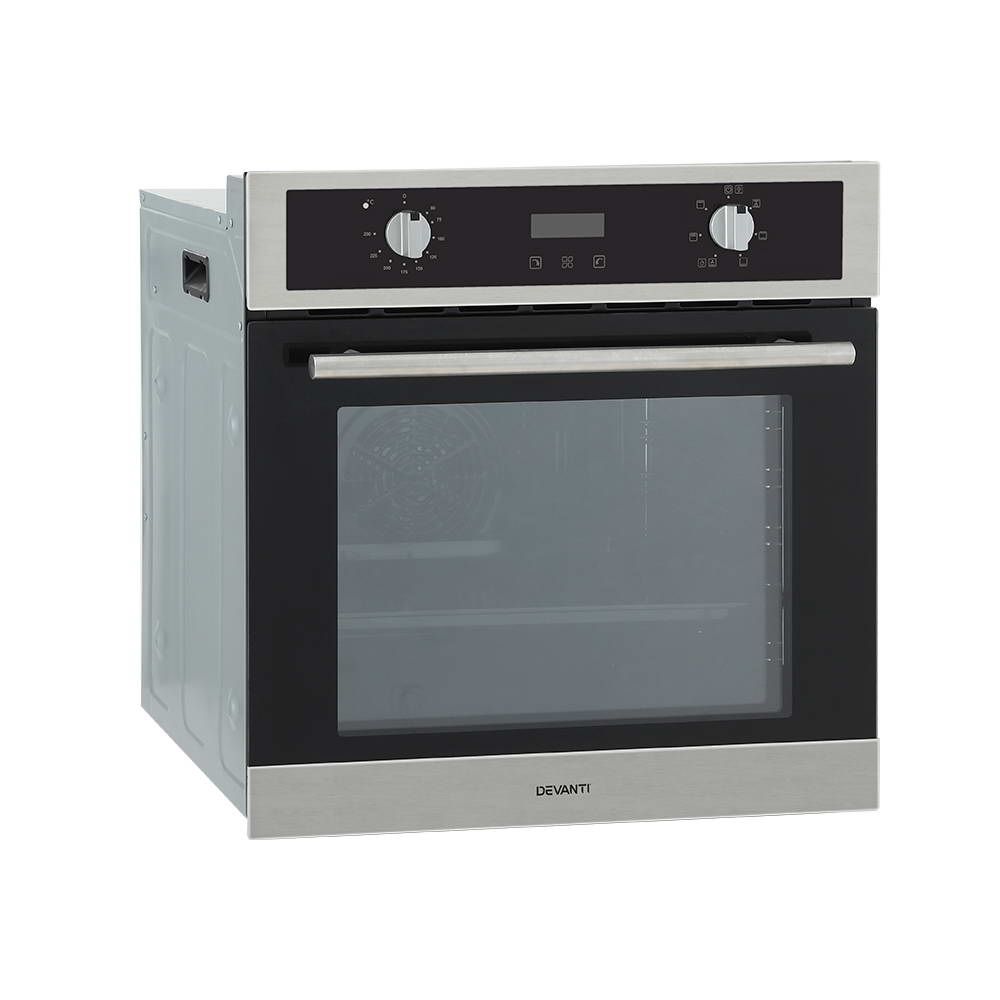 Devanti 80L Electric Built-In Wall Oven Convection Grill