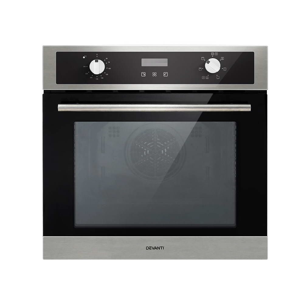Devanti 80L Electric Built-In Wall Oven Convection Grill