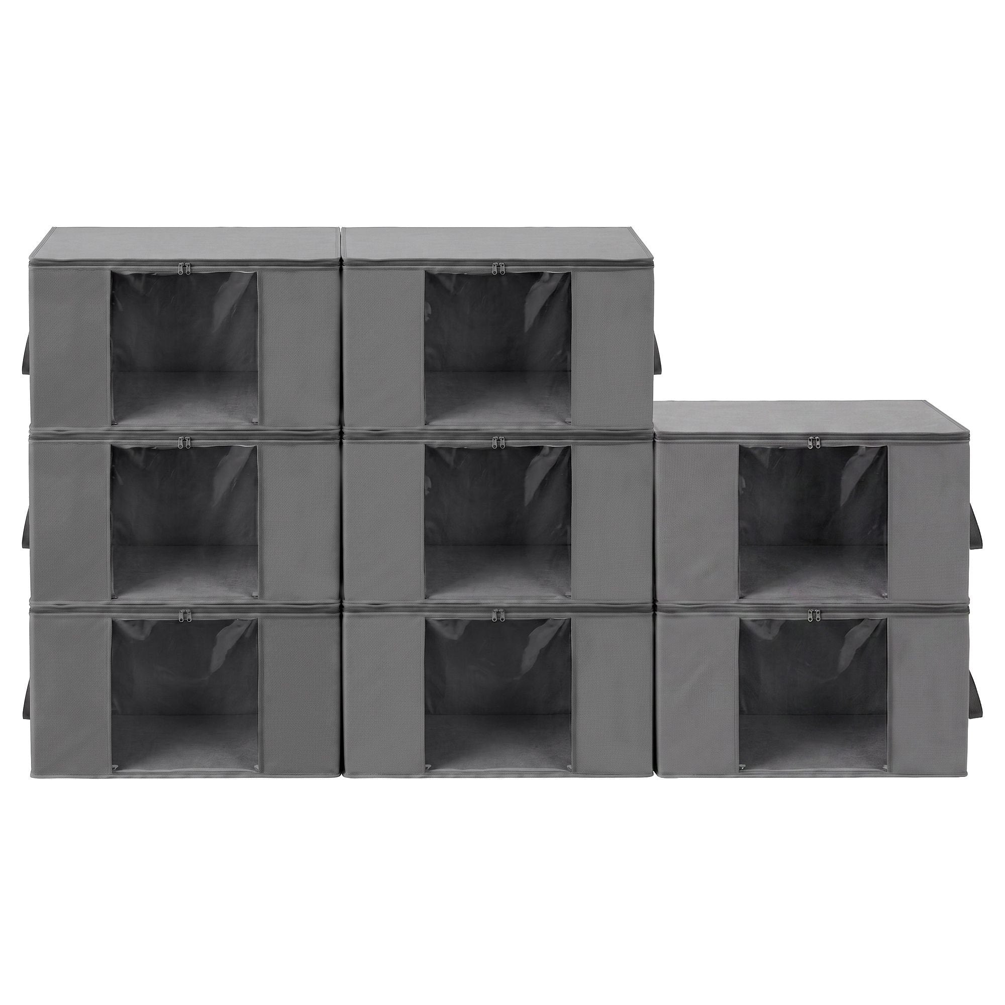Artiss Blanket Storage Bags Box X8 Clothes Quilt Container 84L Organiser Grey