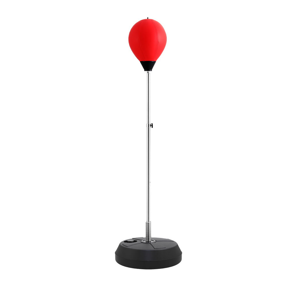 Everfit 150cm Freestanding Punching Bag Stand Adjustable Red/Black with Gloves
