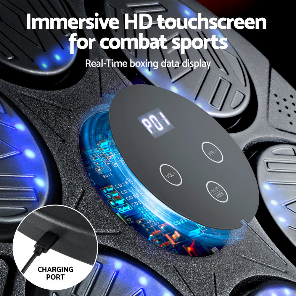 Everfit Wall-Mounted Bluetooth Boxing Machine LED Display Gloves