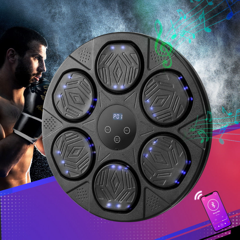 Everfit Wall-Mounted Bluetooth Boxing Machine LED Display Gloves
