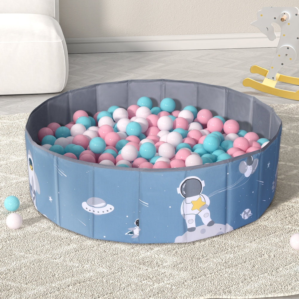 Keezi Toddler Ball Pit Foldable Playhouse Blue