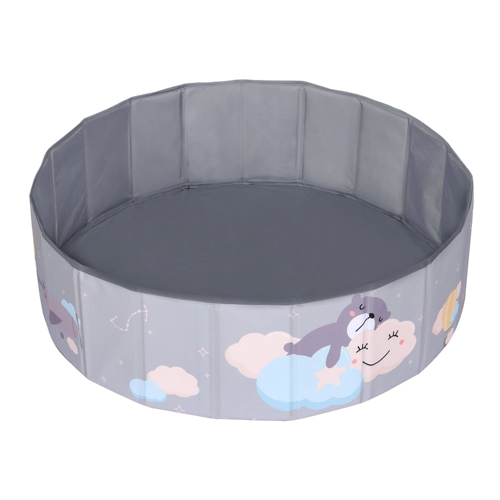 Keezi Toddler Ball Pit Foldable Playhouse Grey