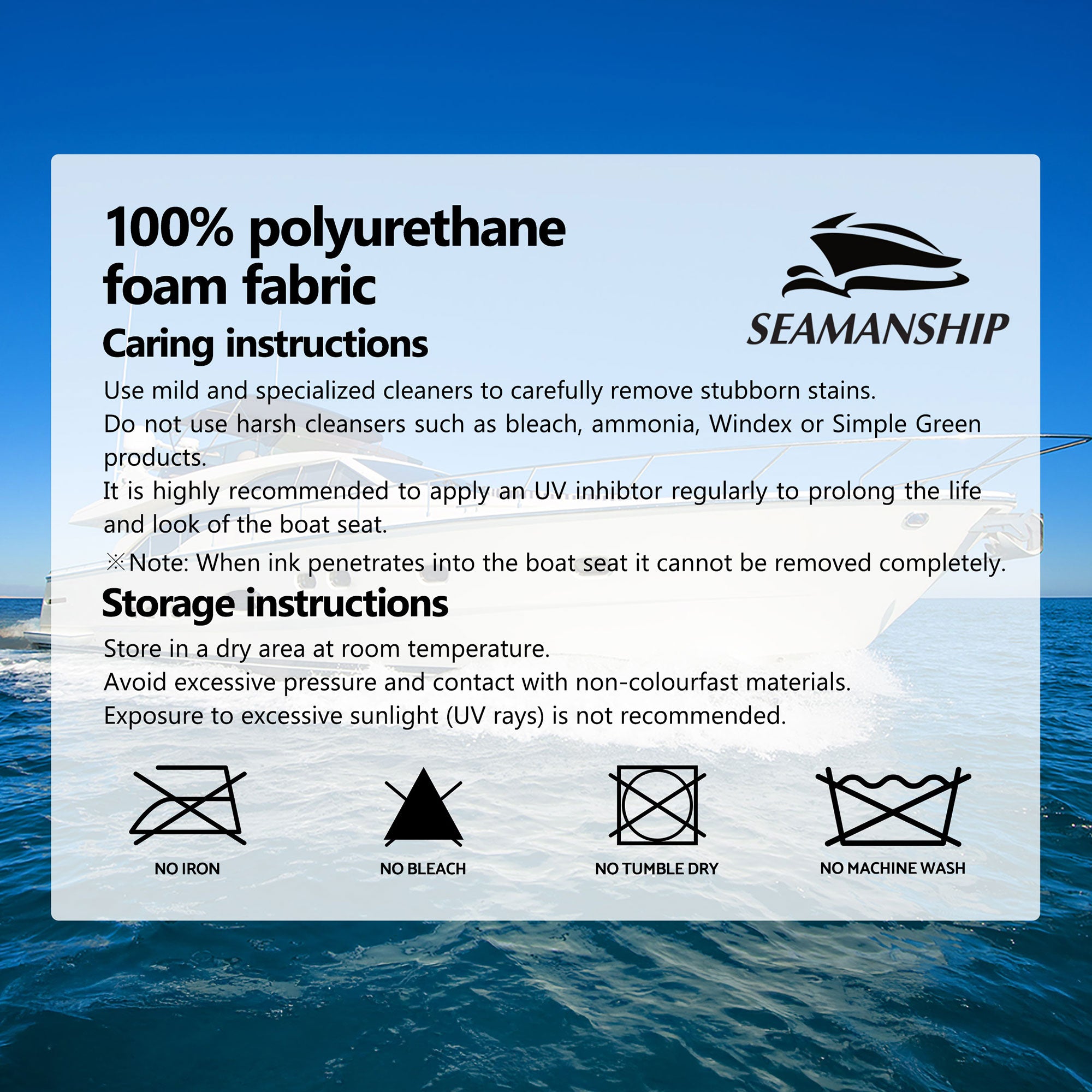 Seamanship 2X Folding Boat Seats with 2X Adjustable Pedestals 34–46cm Marine Swivel Low Back 13cm Padding Charcoal