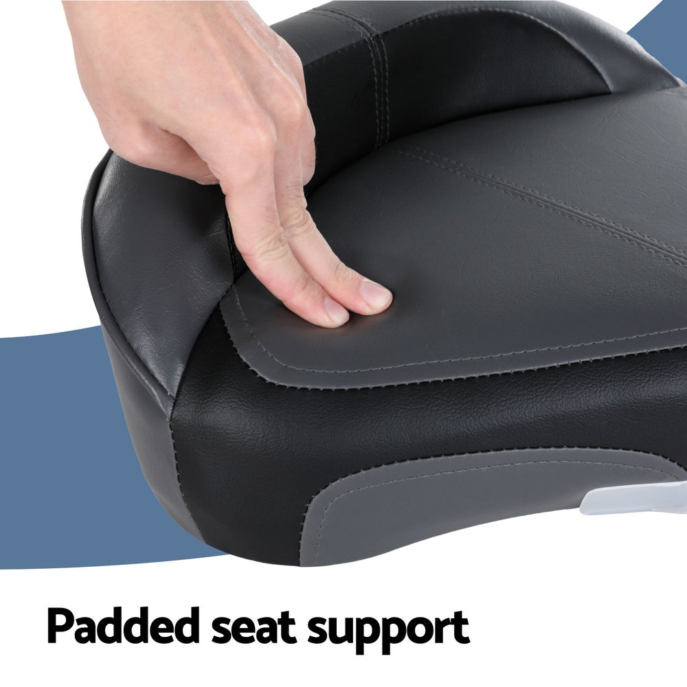 Seamanship Boat Seat Swivel 8cm Padding Grey