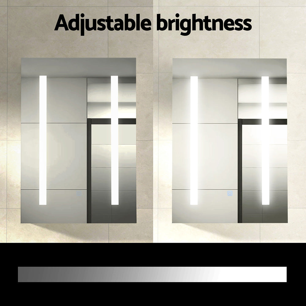 Cefito LED Bathroom Mirror Cabinet 50x72cm White
