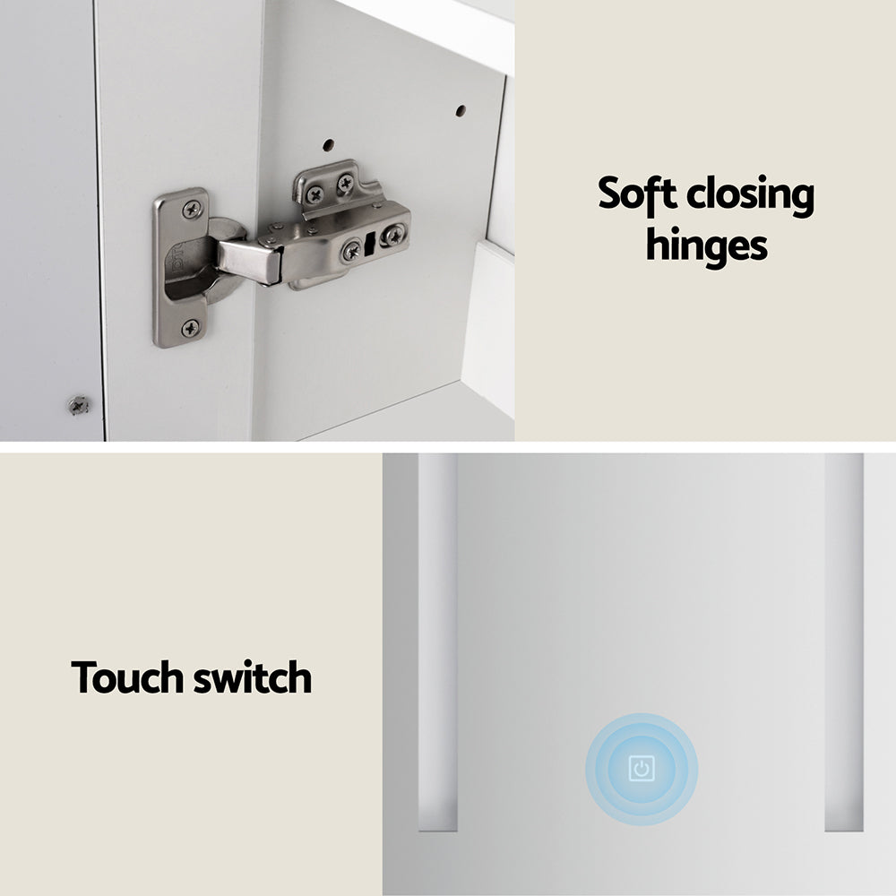 Cefito LED Bathroom Mirror Cabinet 50x72cm White
