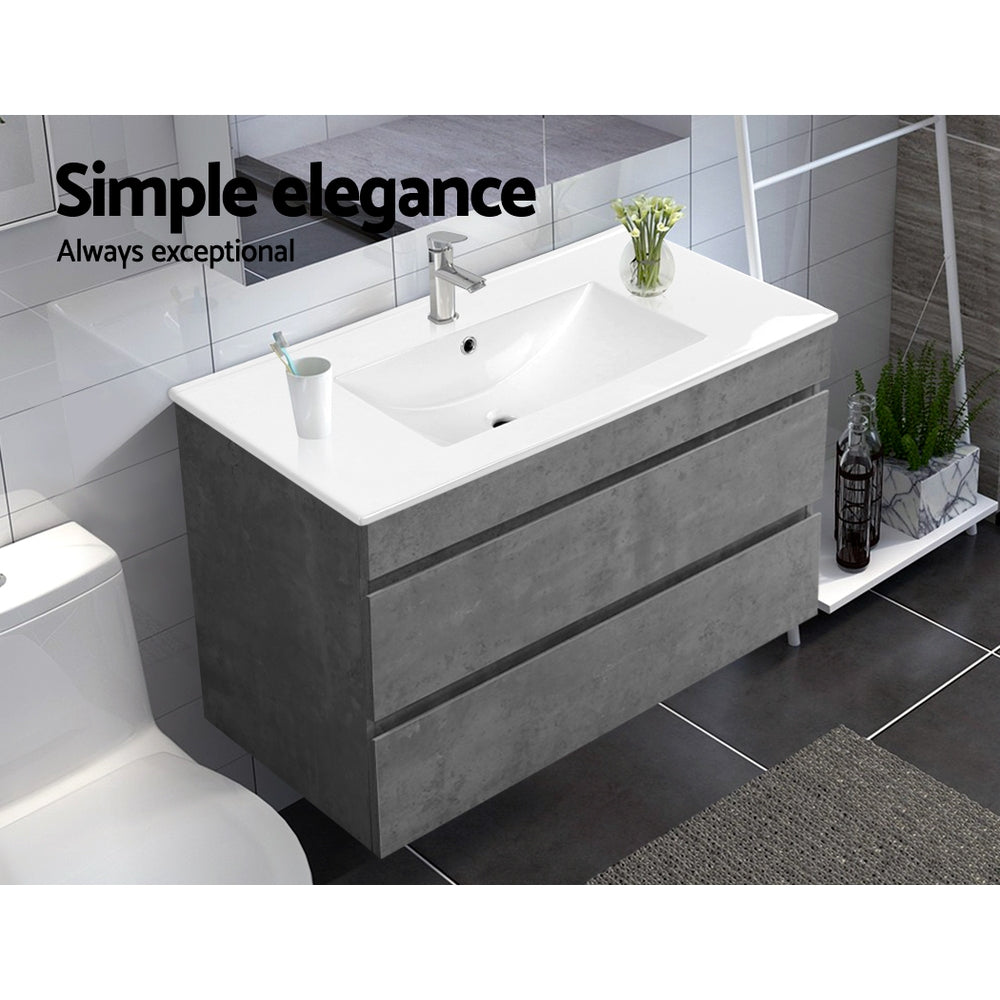 Cefito 915mm Bathroom Vanity Unit Grey Basin