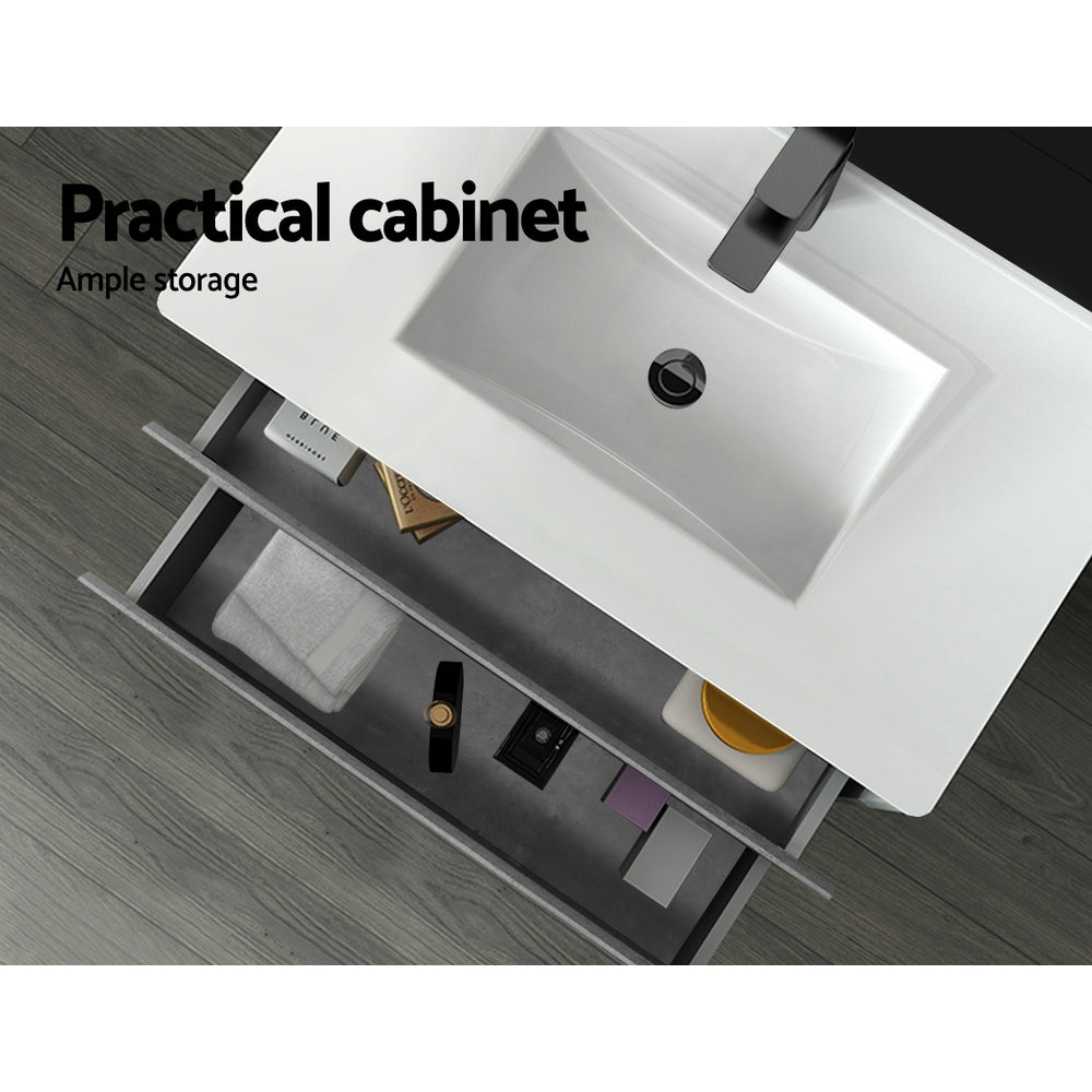 Cefito 915mm Bathroom Vanity Unit Grey Basin