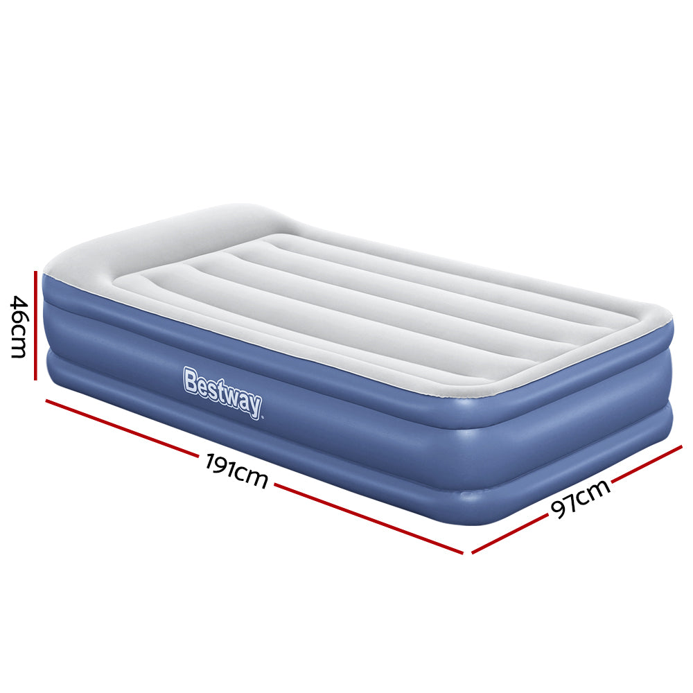 Bestway Single Air Mattress Inflatable 46cm Navy