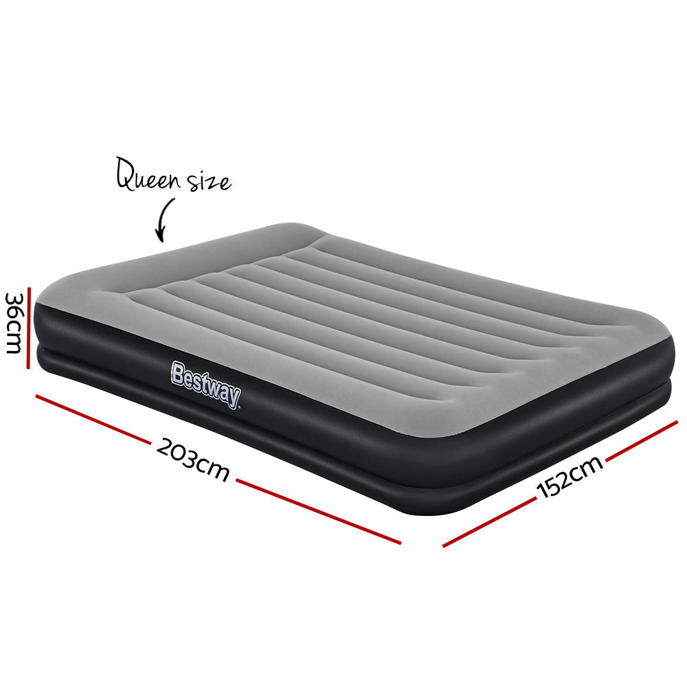 Comfort Quest Queen Air Mattress Inflatable Built-in Pump
