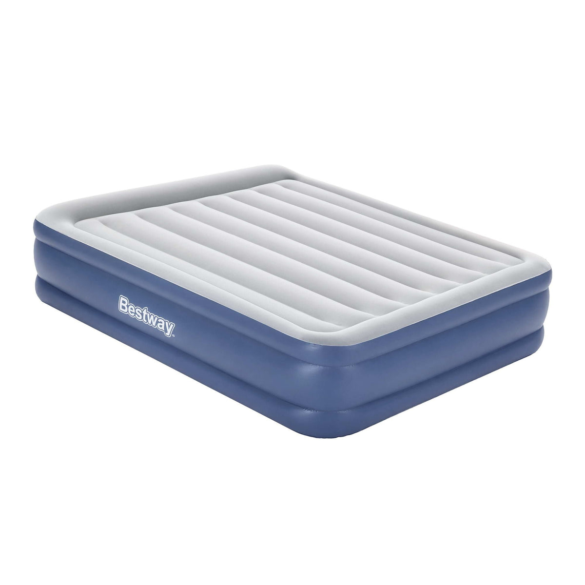 Bestway Queen Air Mattress with Built-in Pump Inflatable Bed 46cm