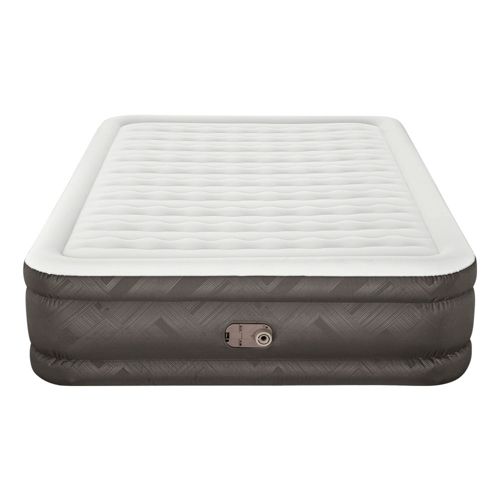 Comfort Quest Queen Air Mattress Inflatable Bed 46cm Grey