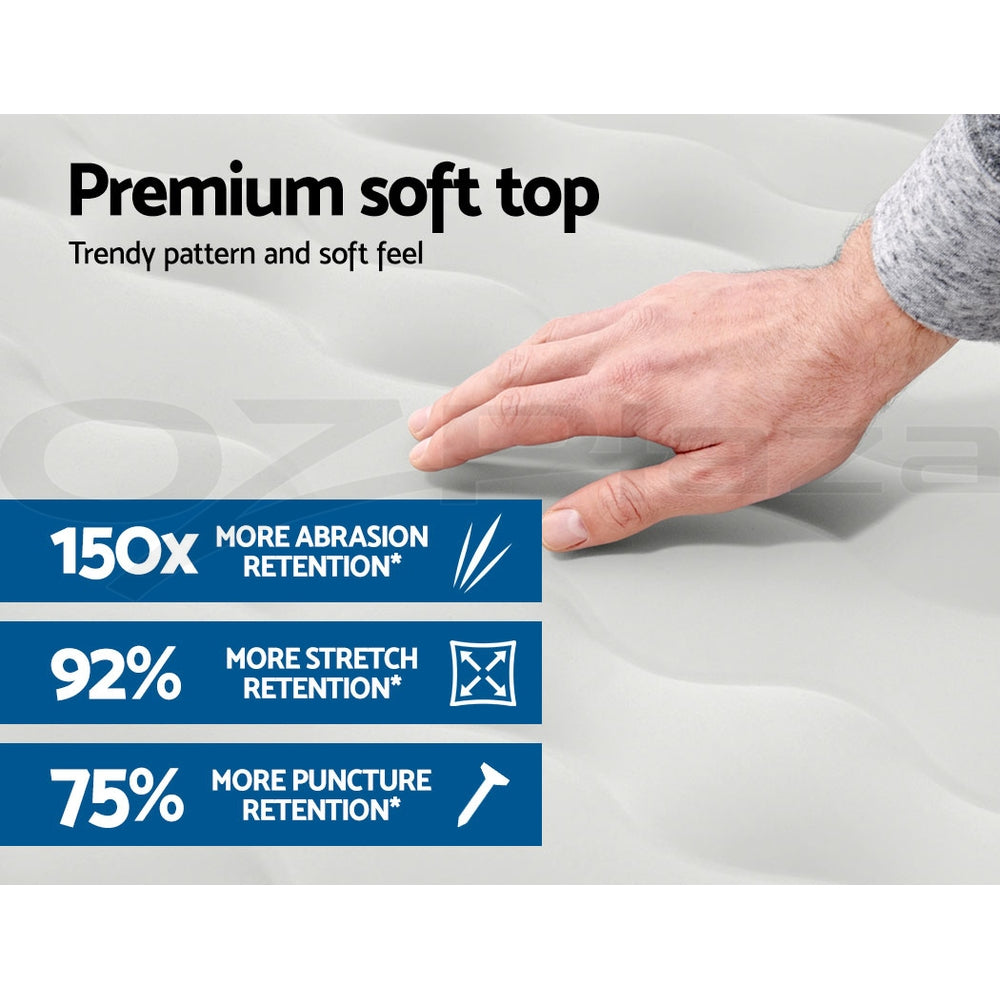 Comfort Quest Queen Air Mattress Inflatable Bed 46cm Grey