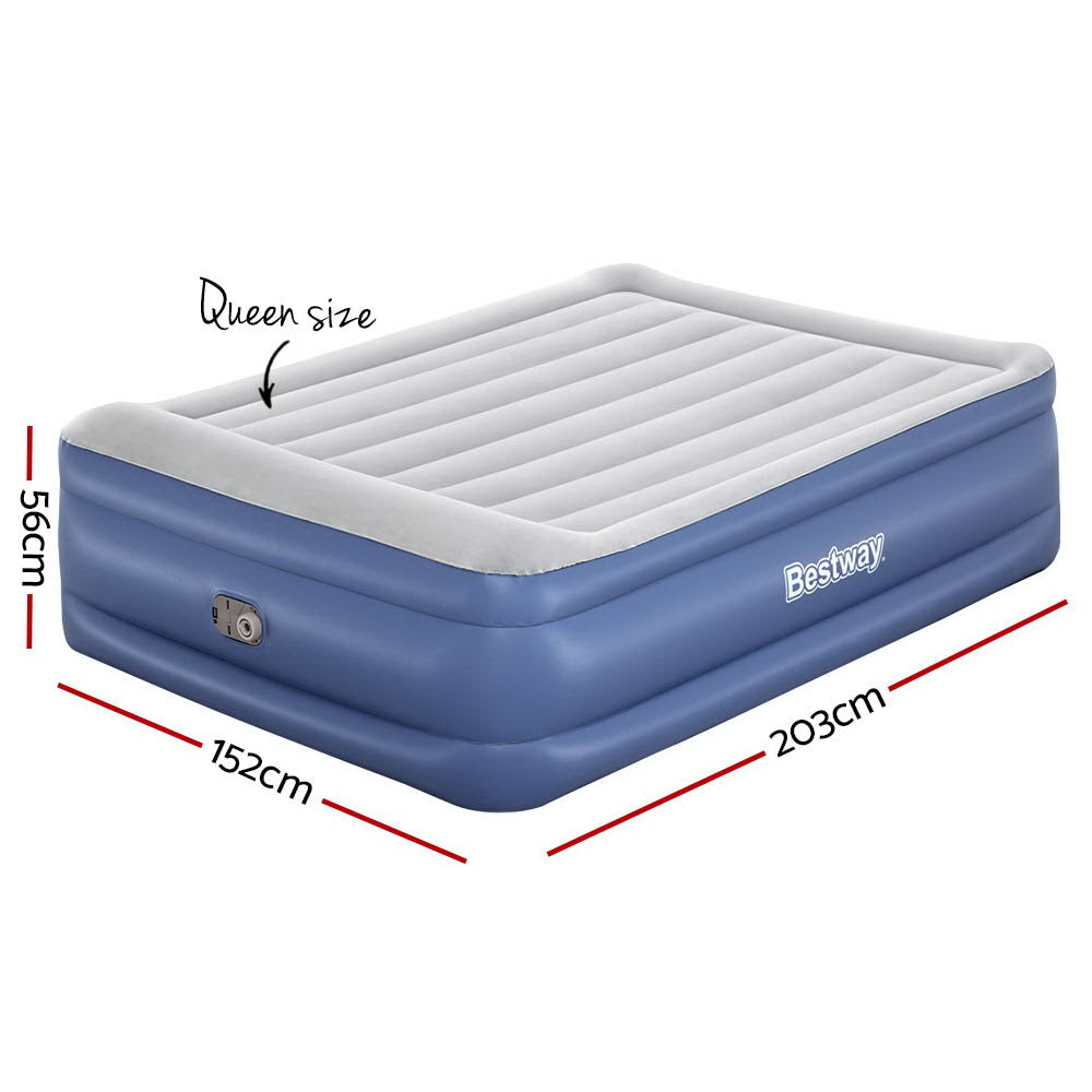 Bestway Queen Air Mattress Inflatable Navy