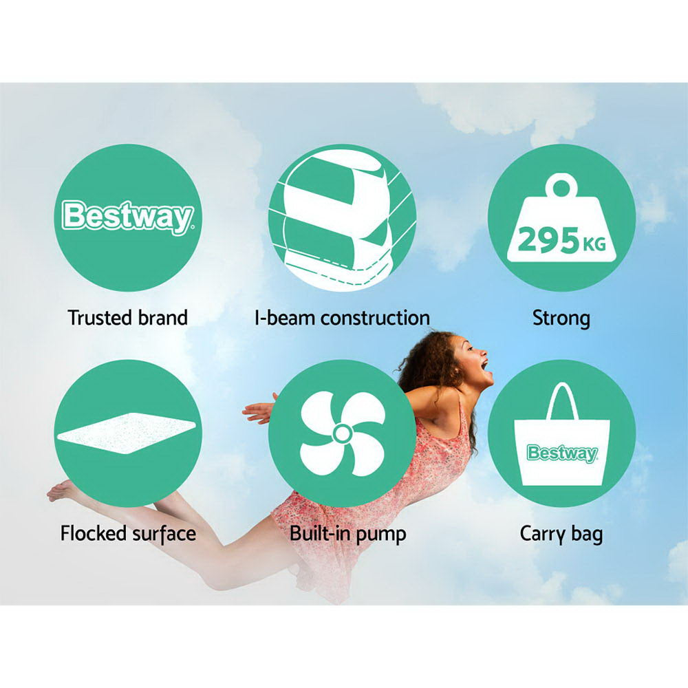 Bestway Queen Air Mattress Inflatable Navy