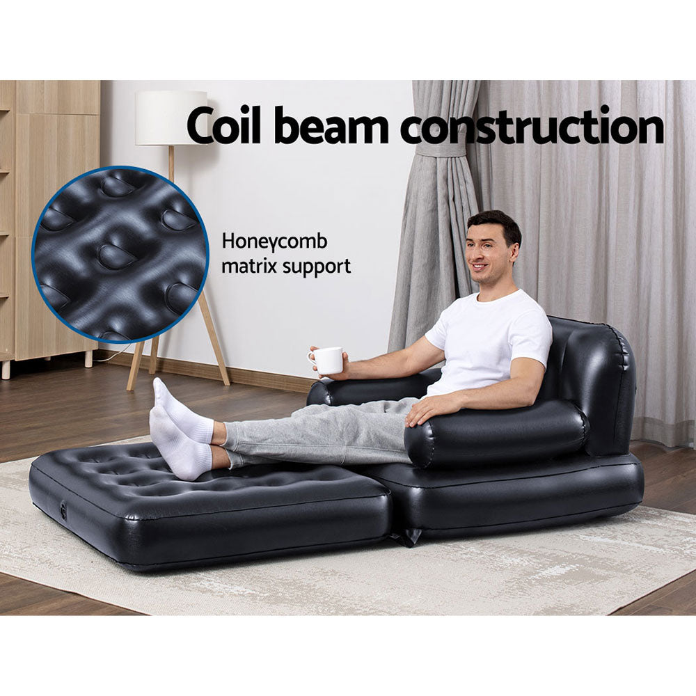Bestway Inflatable Air Lounger 4-in-1 Black PVC