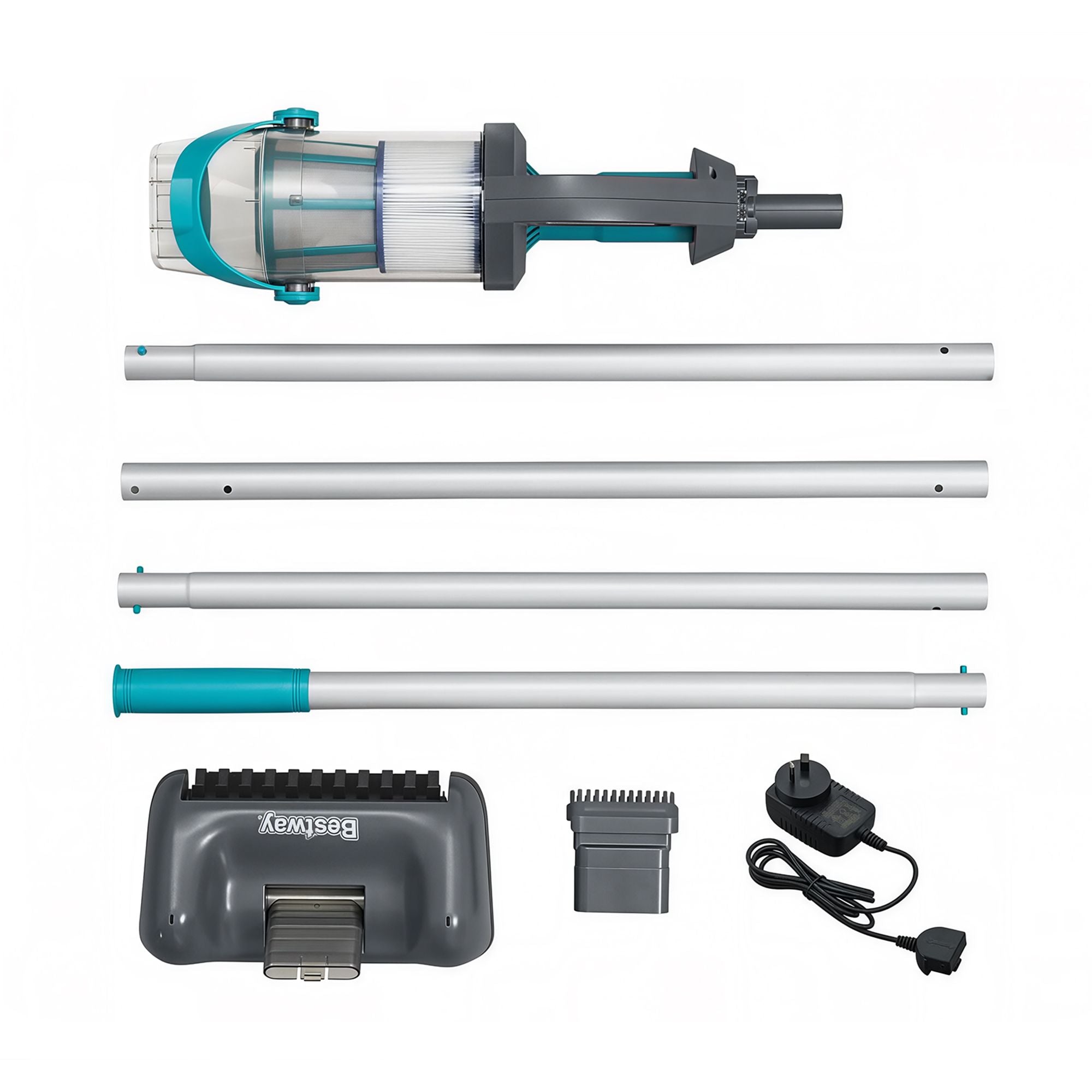 Bestway Pool Vacuum Cleaner Handheld Rechargeable Maintenance Kit Debris 2L