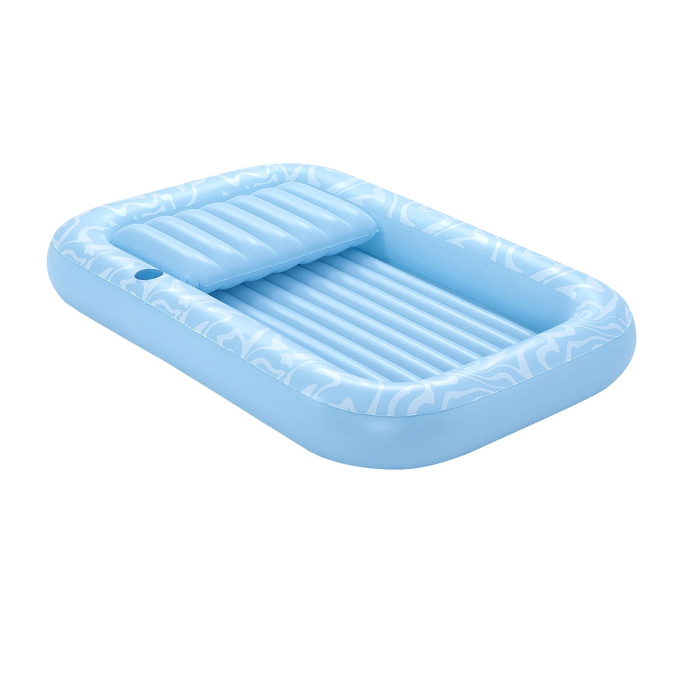 Bestway Inflatable Pool Lounger Chair Pillow Cup Holder 203x137cm