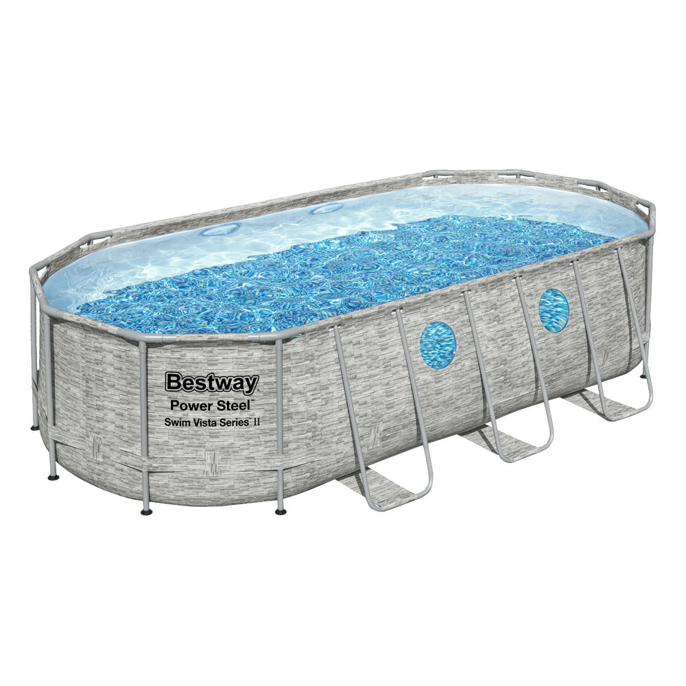 Rust-Resistant Steel Frame Pool 549x274x122cm Set - Bestway