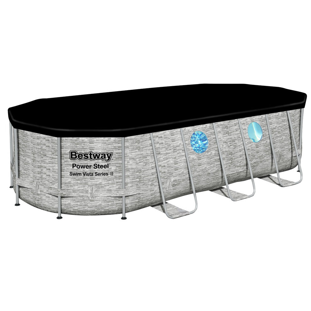 Rust-Resistant Steel Frame Pool 549x274x122cm Set - Bestway