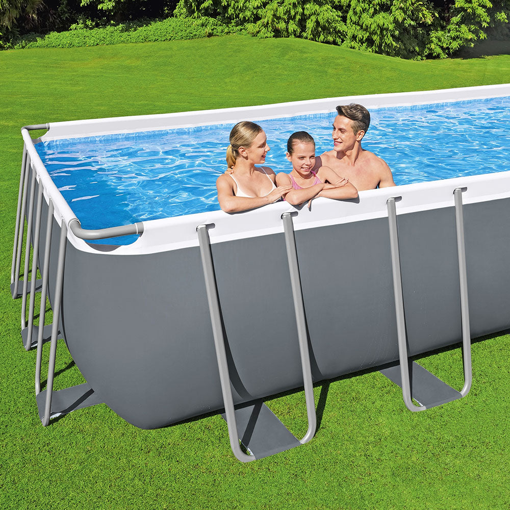 Bestway 732x366x132cm Steel Frame Above Ground Pool Grey