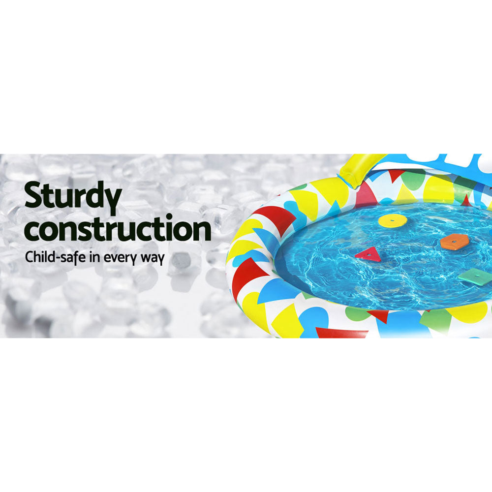 Bestway Kids Inflatable Pool 120x117x46cm Play Swimming Pool with Canopy