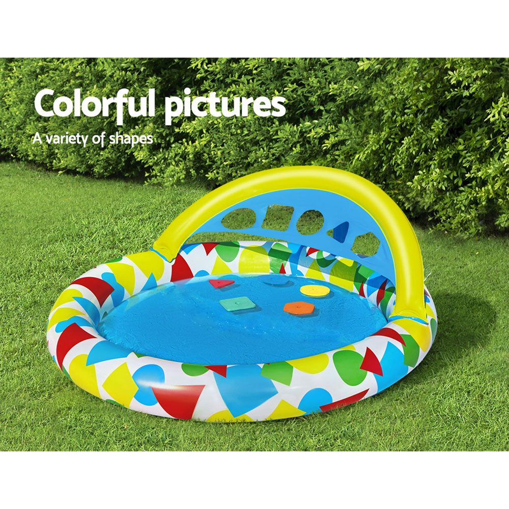 Bestway Kids Inflatable Pool 120x117x46cm Play Swimming Pool with Canopy