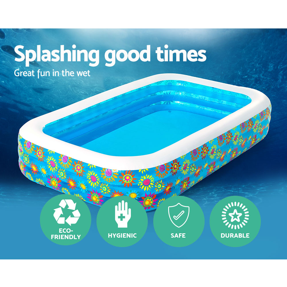 Bestway 305x183cm Kids Inflatable Above-Ground Pool 1161L