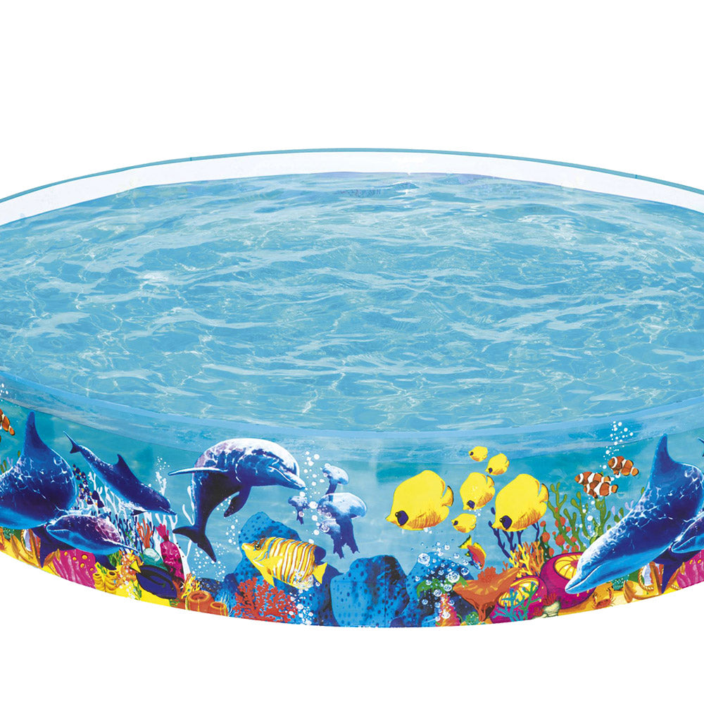 Bestway 244x46cm Kids Round Rigid Pool Undersea Design