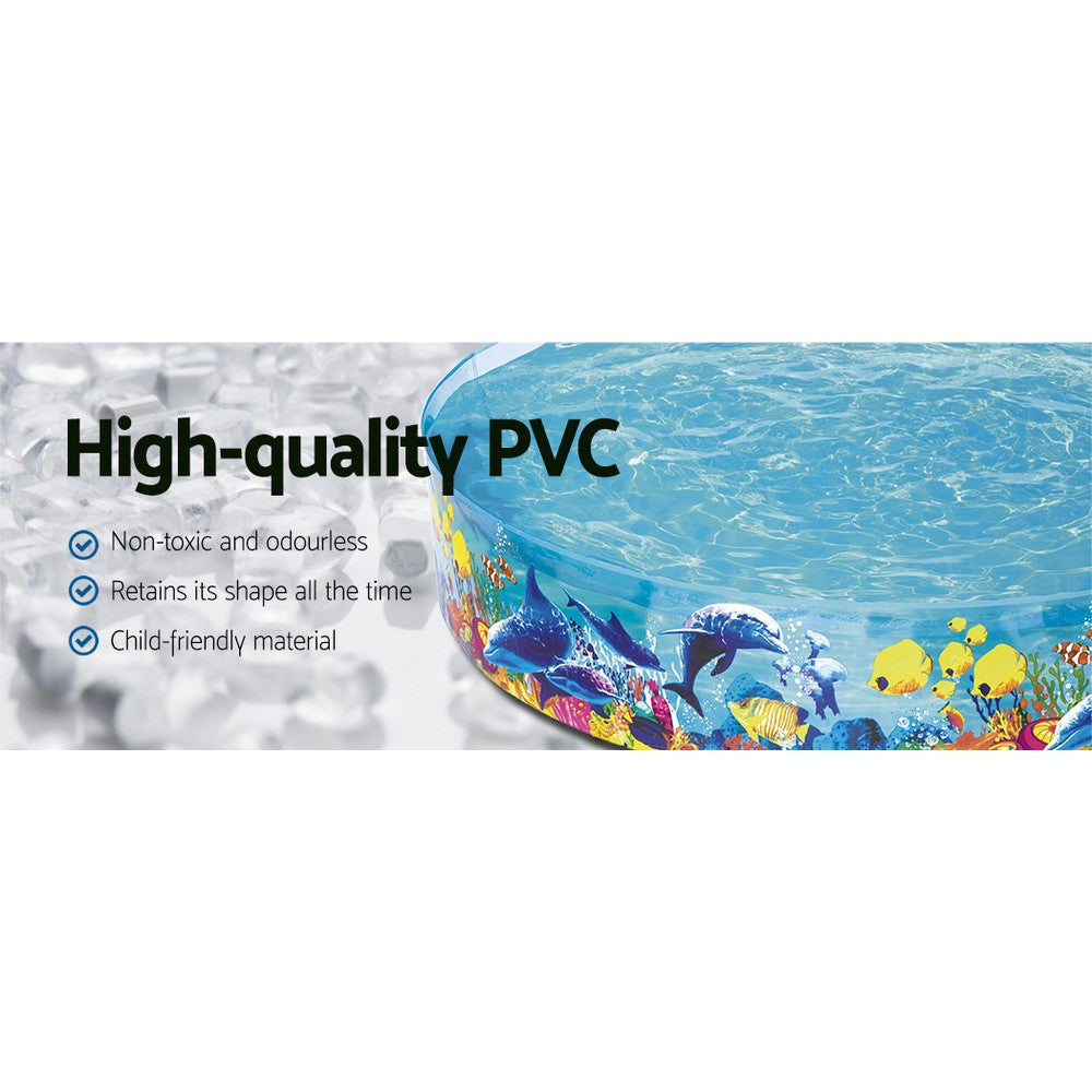 Bestway 244x46cm Kids Round Rigid Pool Undersea Design