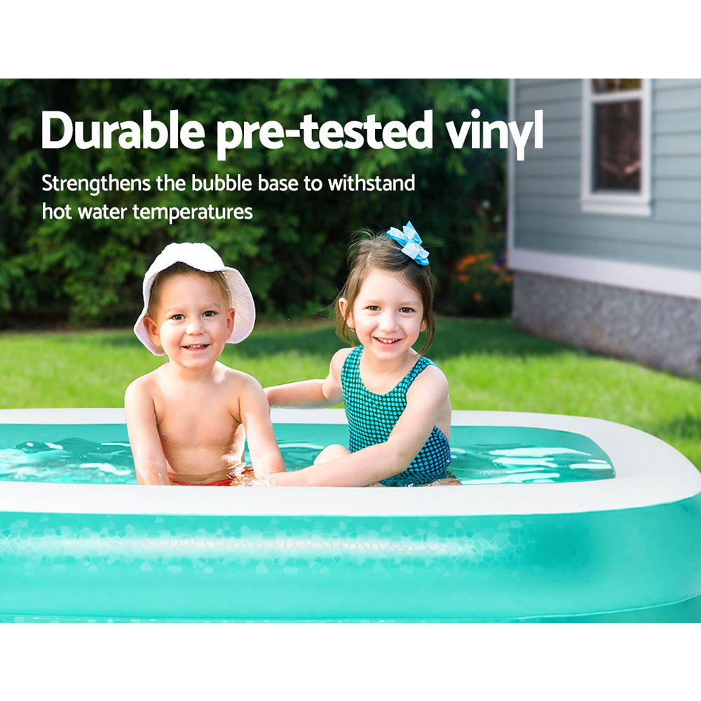 Bestway 450L Kids Inflatable Pool Rectangular Blue