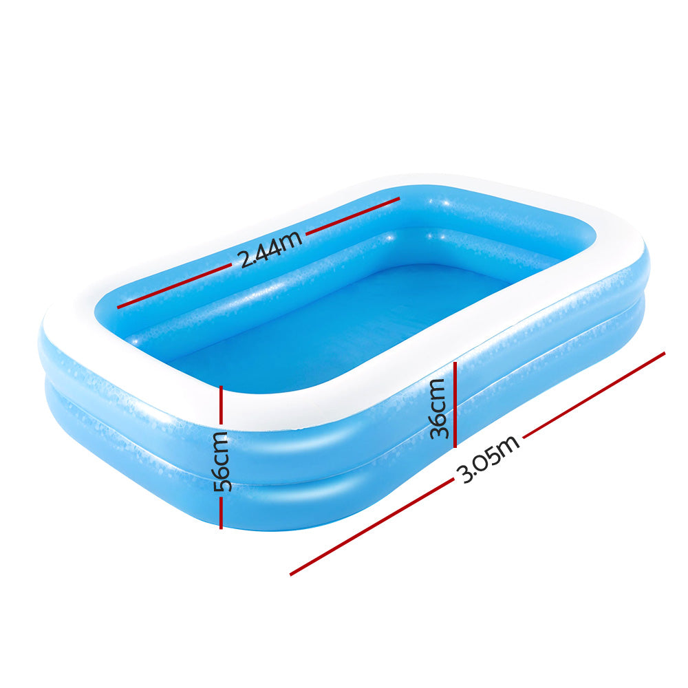 Bestway 262x175x51cm Kids Inflatable Above-Ground Pool 778L