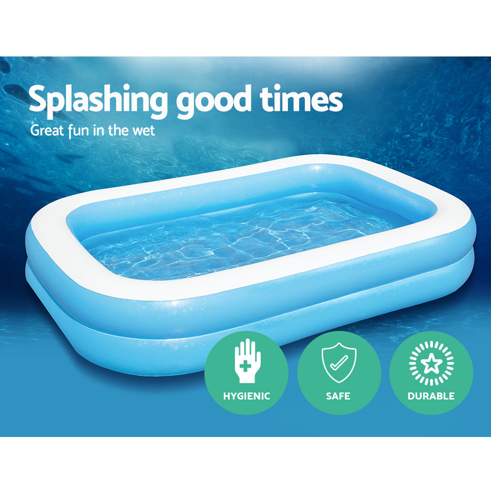 Bestway 262x175x51cm Kids Inflatable Above-Ground Pool 778L