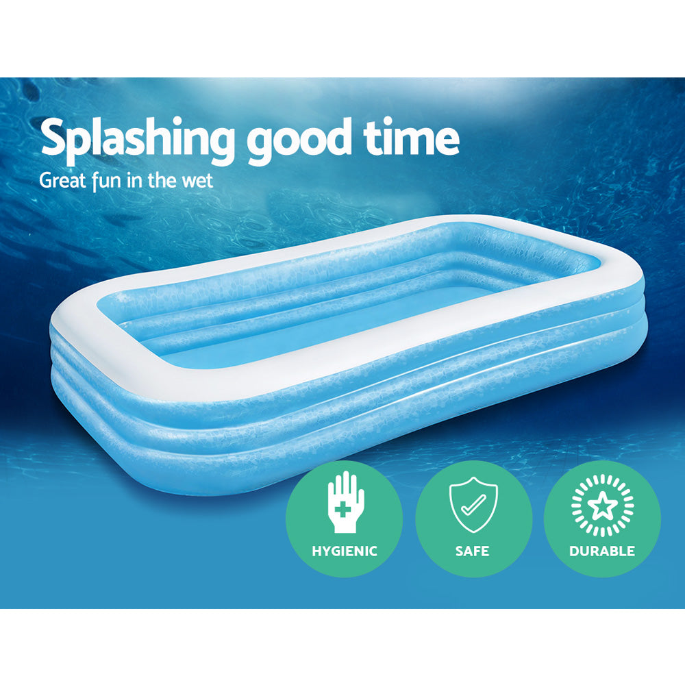 Bestway 305x183cm Kids Inflatable Above Ground Pool 1161L