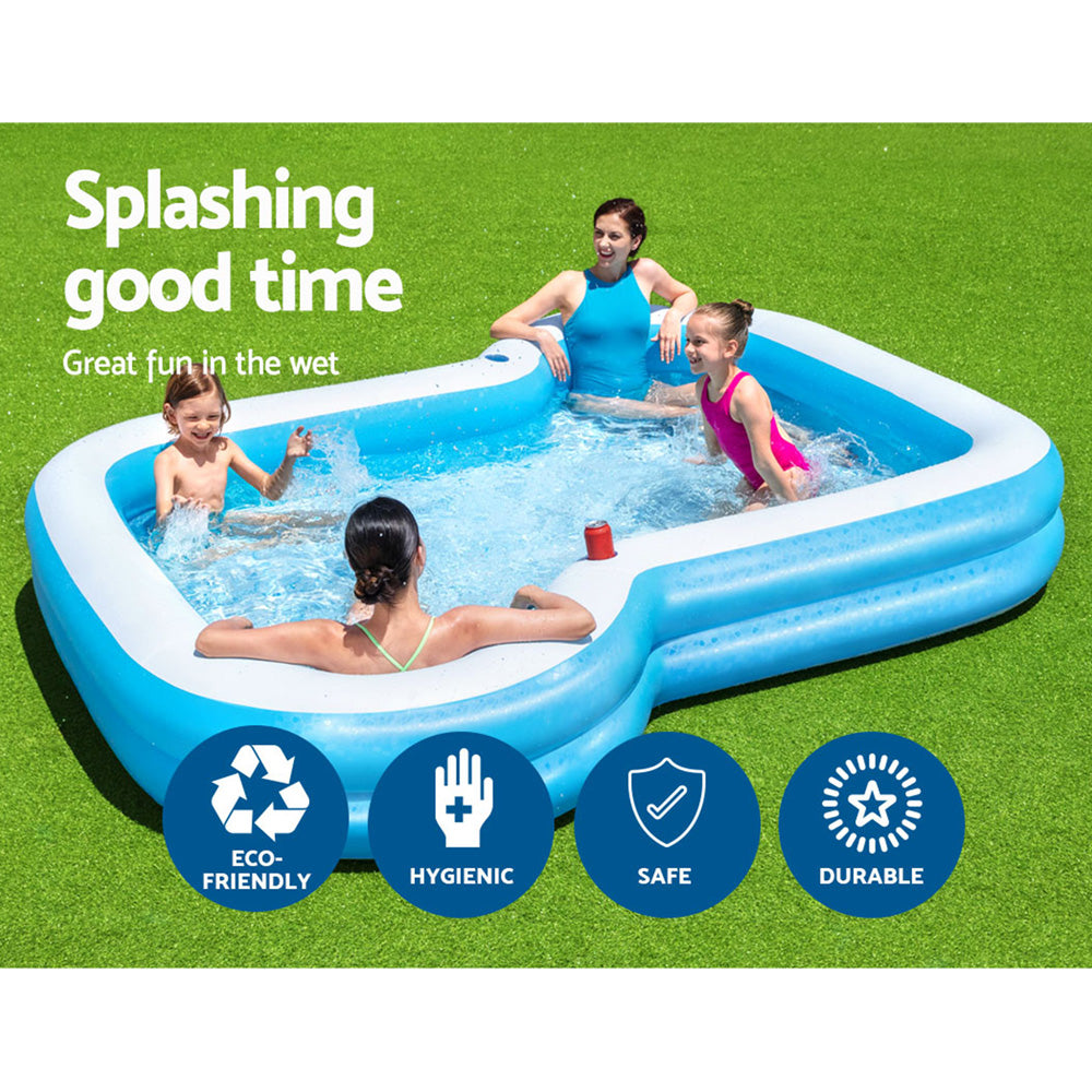 Bestway 305x274cm Kids Inflatable Pool Above-Ground 1207L