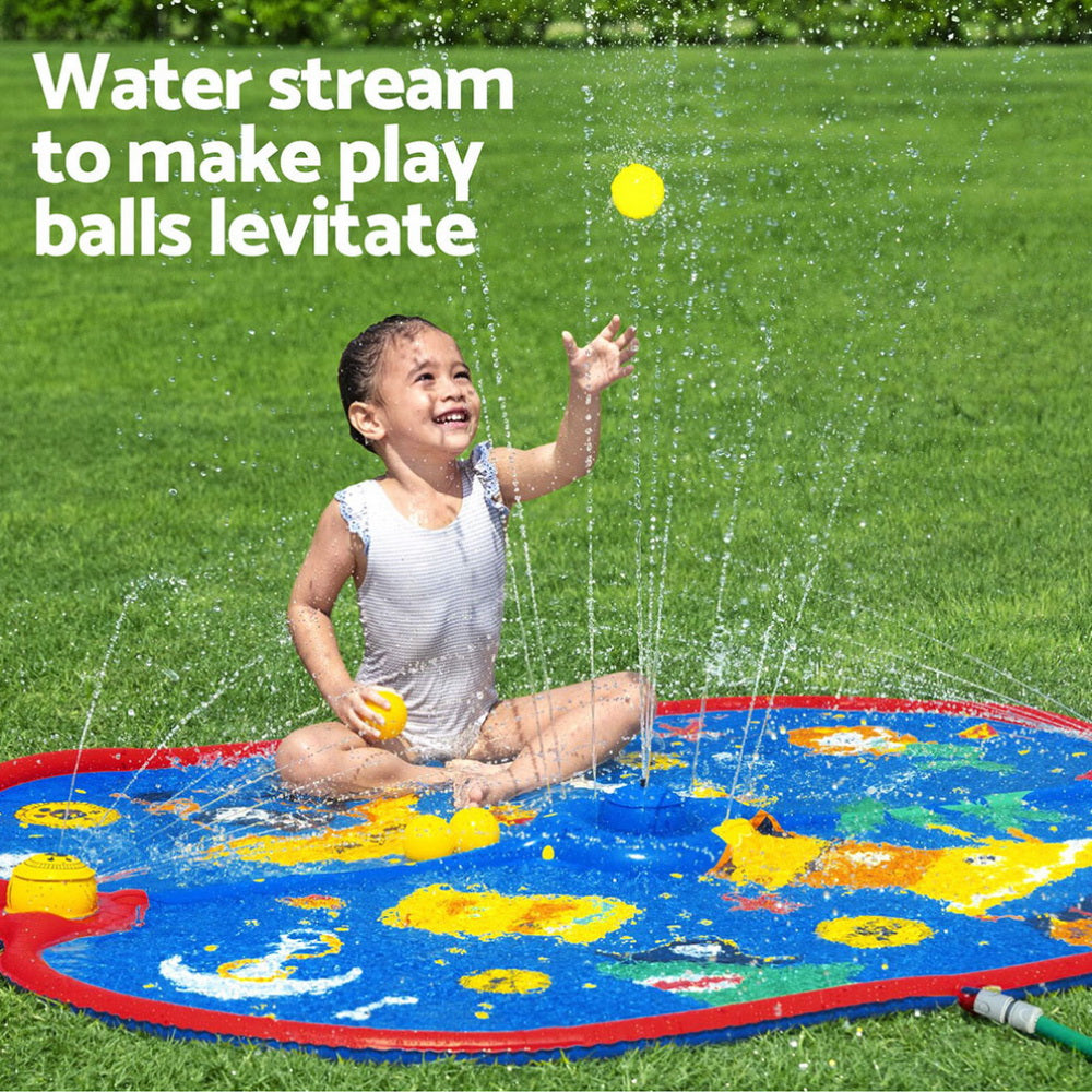 Bestway 170cm x 140cm Kids Pirate Splash Pad Pool Sprinkler Mat