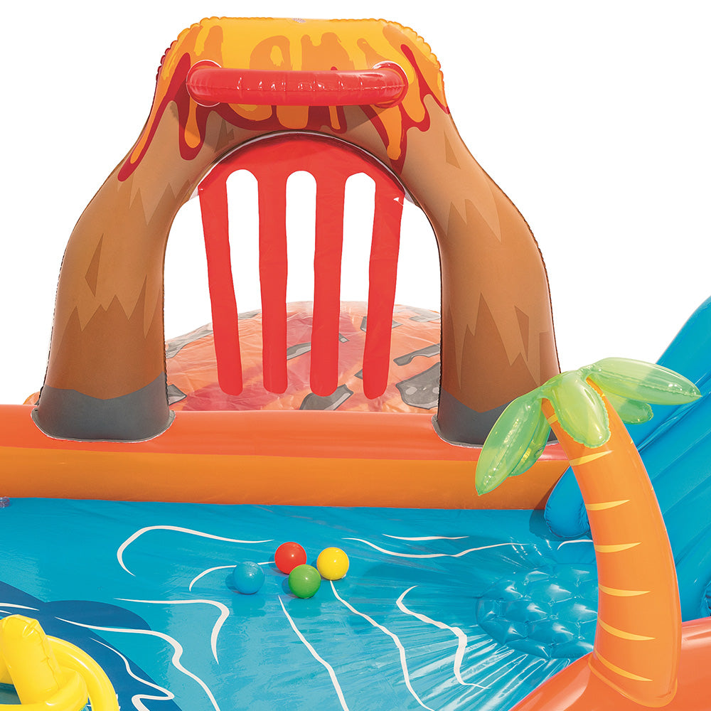 Lava Lagoon Kids Inflatable Pool Play Centre 265cm with Slide and Water Games