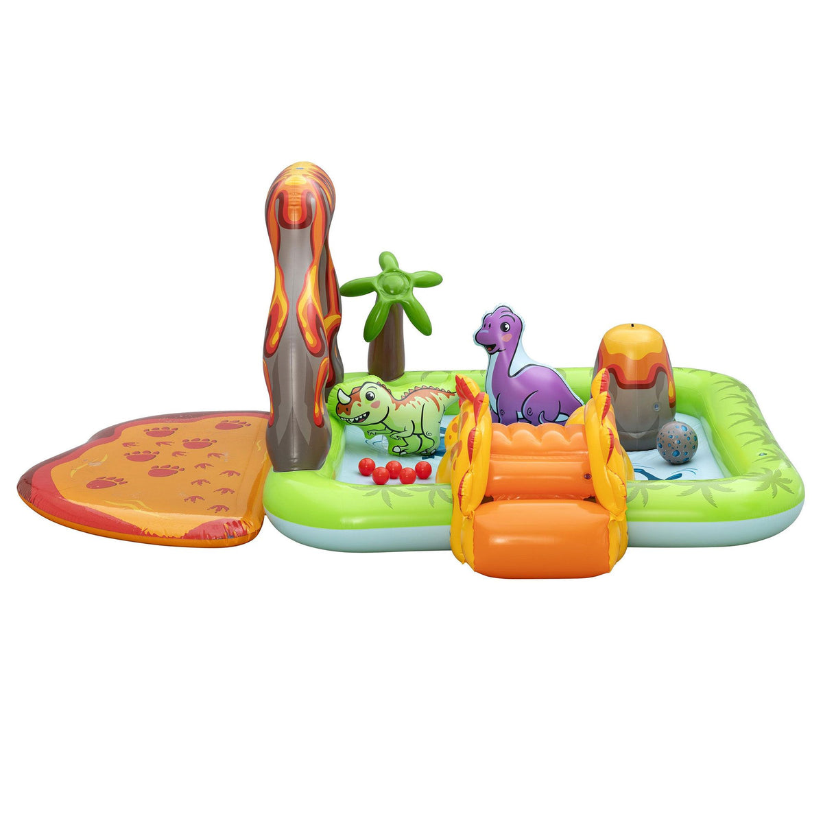 Bestway Dinosaur Kids Pool with Slide and Volcano 262cm x 188cm