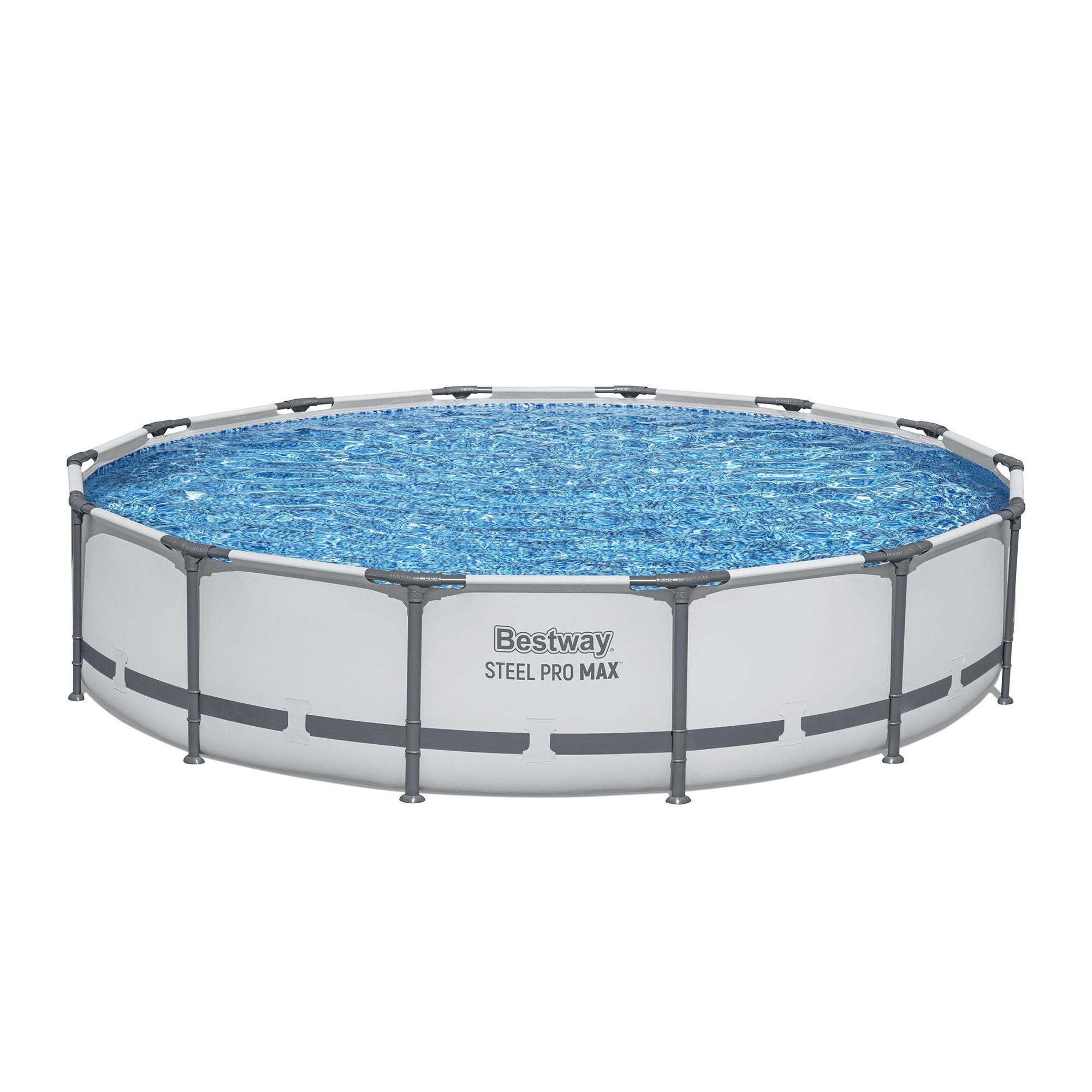 Bestway 427CM Swimming Pools Steel Above Ground Round Backyard Pool Set White