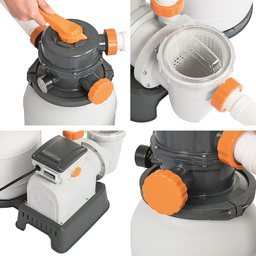 FlowClear 2200GPH Sand Filter Pool Pump