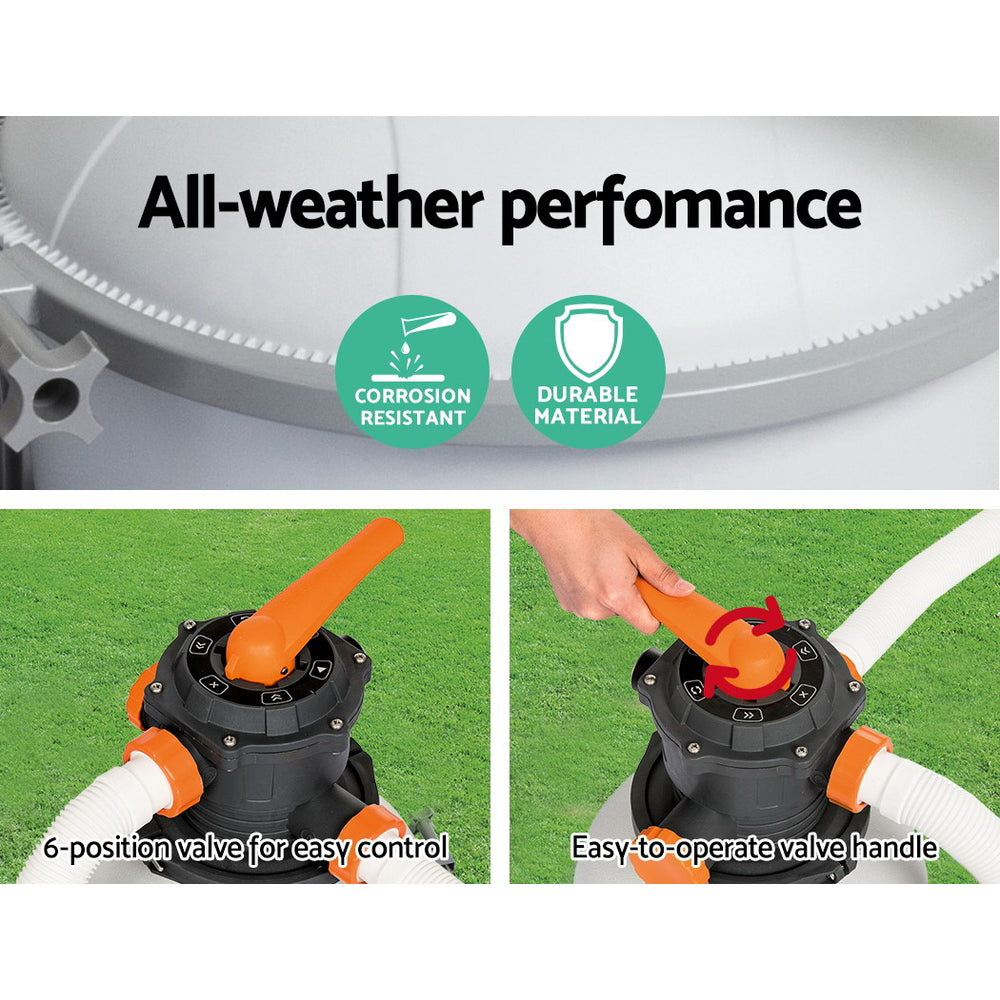 FlowClear 2200GPH Sand Filter Pool Pump