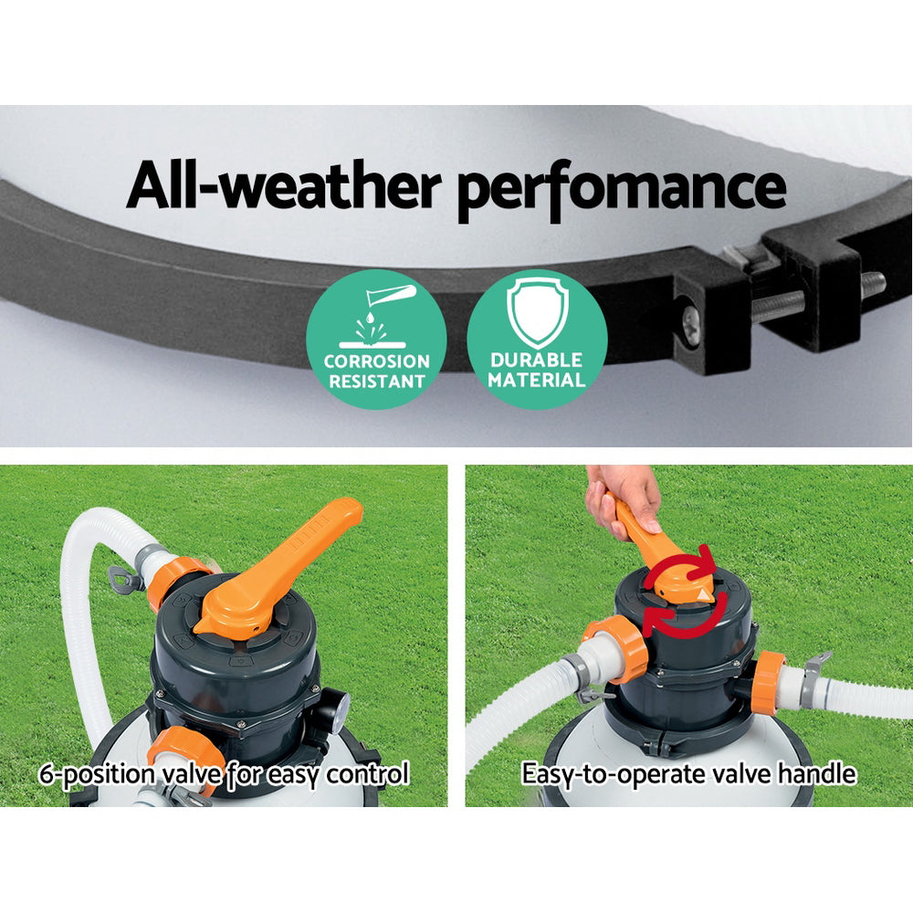 Flowclear 800GPH Sand Filter Pump for Pools