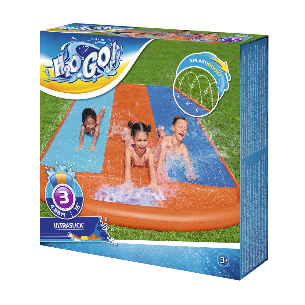 Bestway 4.88m Triple Water Slide Kids Inflatable